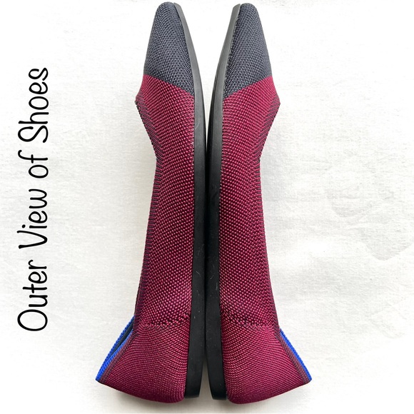 ROTHY’S: “The Point” Crimson Cap Toe Size 9 NIB - Picture 3 of 14